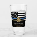 Search for police beer glasses Thin blue line flag