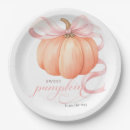 Search for pumpkin paper plates Pink bow