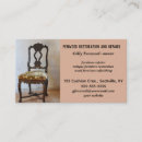Search for furniture refinishing business cards Upholstery