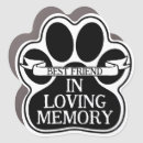 Search for in memory bumper stickers Dog