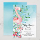 Search for pink flamingo baby shower invitations Flowers