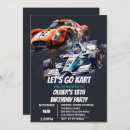 Search for go kart birthday invitations Go karting party