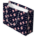Search for pink and navy gift bags Watercolor