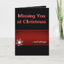Search for missing you at christmas cards Red