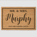 Search for wedding doormats Mr and mrs