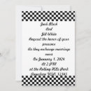Search for black and white checkerboard invitations Modern
