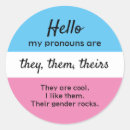 Search for pronoun stickers Gender