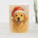 Search for dog lovers christmas cards Golden retriever