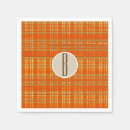 Search for brown plaid napkins Autumn