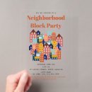 Search for neighborhood block party invitations Houses