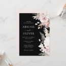 Search for pink and black wedding invitations Modern