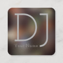Search for night club business cards Deejay