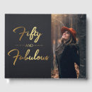Search for 50th birthday guest books Elegant