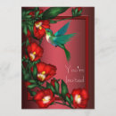 Search for hummingbird invitations Red