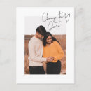 Search for change of plans postcards Minimalist
