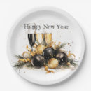 Search for new years eve plates Midnight