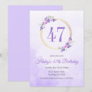 Search for 47th birthday invitations Elegant