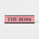 Search for funny boss name plates Desk