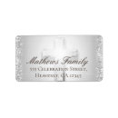 Search for silver return address labels Baptism
