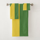 Search for green white stripe pattern bath towels Yellow