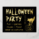 Search for gold foil postcards Halloween