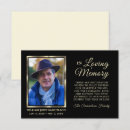 Search for photo memorial thank you cards Gold