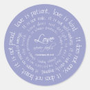 Search for scripture wedding stickers Love never fails
