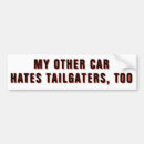 Search for funny tailgating bumper stickers Road rage