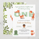 Search for fox birthday invitations Rustic