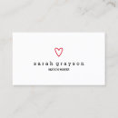 Search for heart business cards Cute