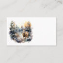 Search for wildlife business cards Winter