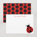Search for ladybug note cards Cute
