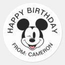 Search for mickey birthday stickers Classic
