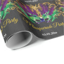 Search for mardi gras wrapping paper Masquerade