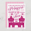 Search for girls princess second birthday invitations Two