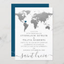 Search for travel wedding invitations Black and white
