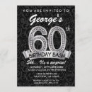 Search for diamond 60th birthday invitations Silver