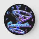 Search for neon bar clocks Martini