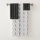 Search for black and white designs bath towels Elegant