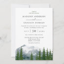 Search for mountain watercolor wedding invitations Modern
