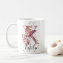 Search for letter k mugs Floral monogram