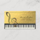 Search for keyboard business cards piano