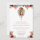 Search for vintage flowers wedding invitations Burnt orange