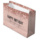 Search for rose gold gift bags Girly
