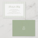 Search for baby shower enclosure cards Sage green