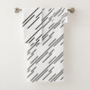 Search for black and white abstract bath towels Geometric
