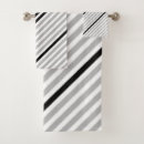 Search for black and grey stripes bath towels Geometric