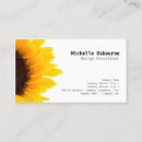 Search for sunflower business cards Yellow flower
