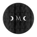Search for black and white cutting boards Initials