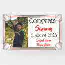 Search for red and black graduation banners College